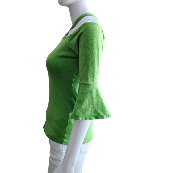 BOSTON PROPER SS Halter CS Ruffle Sleeve Size: X-Small - Picture 3 of 6
